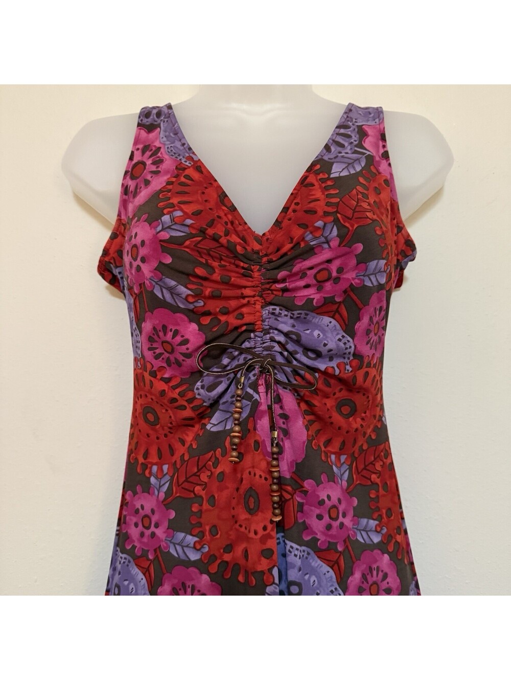 ASO Monica Geller Friends Vintage Rare BCBGMaxaxria Floral Dress Size Small - Picture 6 of 9